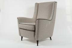 Large Italian Mid Century Upholstered Lounge Chair - 4334123