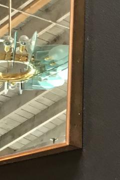 Large Italian Minimal Curvilinear Brass Mirror 1950s - 1297489