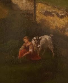 Large Italian Neoclassical Landscape in Antique Frame 19th century or earlier - 4132424