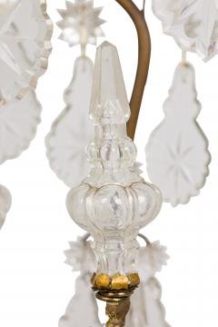 Large Italian Rococo Gilt Metal and Crystal Candelabra - 4651793