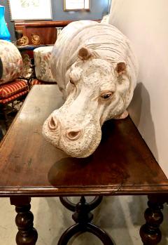 Large Italian Terra Cotta Hippopotamus - 1411752