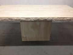 Large Italian Travertine Table - 937746