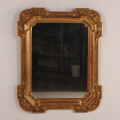 Large Italian giltwood and gesso mirror 19th century  - 3790384