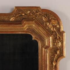 Large Italian giltwood and gesso mirror 19th century  - 3790385