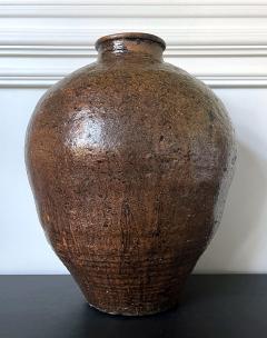 Large Japanese Antique Tokoname Tsubo Stoneware Floor Jar - 2833118