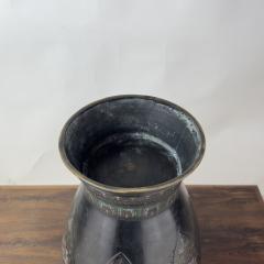 Large Japanese Bronze Cloisonn Vase - 4551184