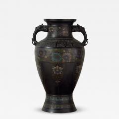 Large Japanese Bronze Cloisonn Vase - 4552557
