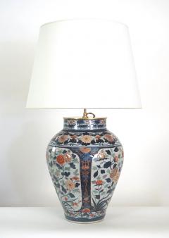 Large Japanese Late Edo Period Imari Vase Table Lamp - 3301285