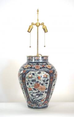Large Japanese Late Edo Period Imari Vase Table Lamp - 3301288