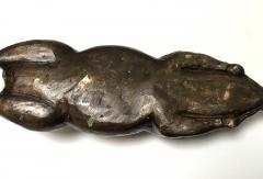 Large Japanese Meiji Period Cast Bronze Recumbent Pig - 1931498