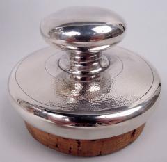 Large Japanese Meiji Silver Cocktail Shaker Dragon Cocktail Shaker - 3984378