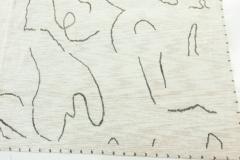 Large Jean Cocteau Design Wool Silk Rug - 3587197