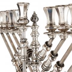 Large Judaica Hanukkah Menorah in sterling silver - 3732202