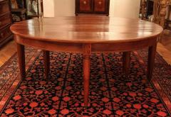 Large Late 18th Century French Oval Extending Walnut Dining Table - 1445662