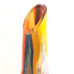 Large Late 20th Century Italian Murano Overlaid Crystal Glass Decorative Vase - 4552976