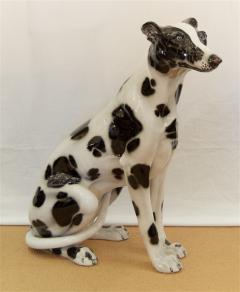 Large Lifesized Mid Century Italian Porcelain Dog - 336296