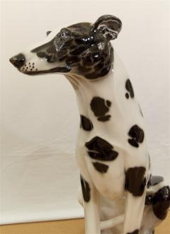 Large Lifesized Mid Century Italian Porcelain Dog - 336300