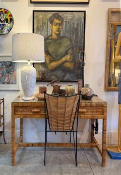 Large Luis Alvarez Mid century Portrait Oil Painting Newly Framed - 4480884