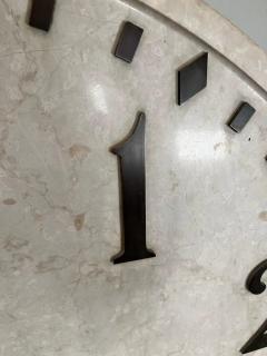 Large Marble Clock Face with Bronze Numbers - 2808456