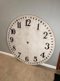 Large Marble Clock Face with Bronze Numbers - 2808465