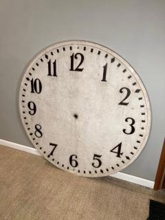 Large Marble Clock Face with Bronze Numbers - 2808466