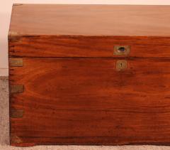 Large Marine Chest Campaign Chest In Camphor Wood From The 19th Century - 2616863