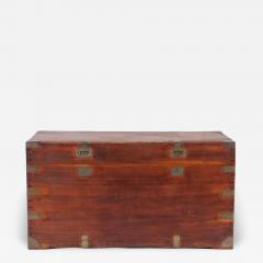 Large Marine Chest Campaign Chest in Camphor Wood from the 19th Century - 2747956