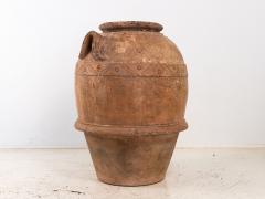 Large Mediterranean Terracotta Olive Jar with Two Handles Mid 20th Century - 3931511