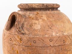 Large Mediterranean Terracotta Olive Jar with Two Handles Mid 20th Century - 3931517