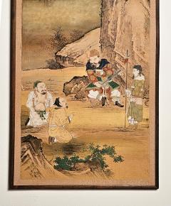 Large Meiji Painting Japan circa 1870 - 3357898