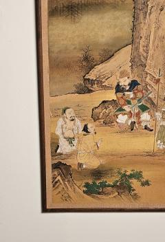 Large Meiji Painting Japan circa 1870 - 3357901