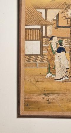 Large Meiji Painting Japan circa 1870 - 3358664