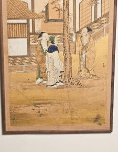 Large Meiji Painting Japan circa 1870 - 3358667