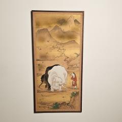 Large Meiji Painting Japan circa 1870 - 3392635