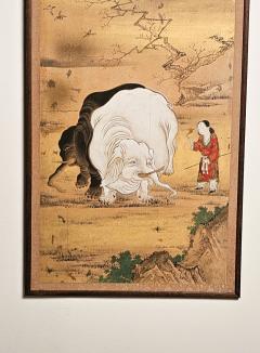 Large Meiji Painting Japan circa 1870 - 3392636