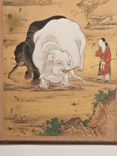 Large Meiji Painting Japan circa 1870 - 3392638