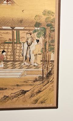Large Meiji Painting Japan circa 1870 - 3604100