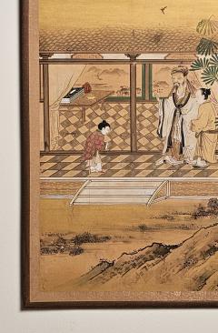Large Meiji Painting Japan circa 1870 - 3604101