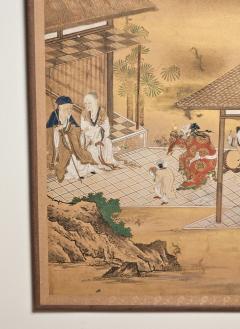 Large Meiji Painting Japan circa 1870 - 3604157