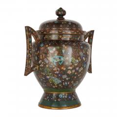 Large Meiji Period Cloisonne Enamel Koro - 2761103