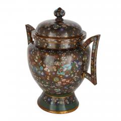 Large Meiji Period Cloisonne Enamel Koro - 2761104