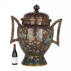 Large Meiji Period Cloisonne Enamel Koro - 2761105
