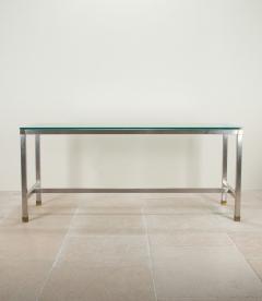 Large Mid Century Glass and Stainless Steel Console by David Hicks - 4172780