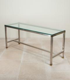 Large Mid Century Glass and Stainless Steel Console by David Hicks - 4172781