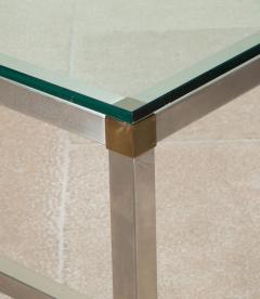 Large Mid Century Glass and Stainless Steel Console by David Hicks - 4172788