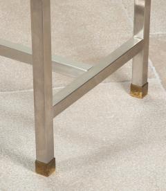 Large Mid Century Glass and Stainless Steel Console by David Hicks - 4172789