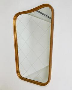 Large Mid Century Golden Wall Mirror with Faceted Check Pattern Austria 1950s - 4062524