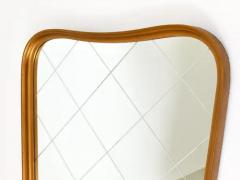 Large Mid Century Golden Wall Mirror with Faceted Check Pattern Austria 1950s - 4062535