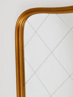 Large Mid Century Golden Wall Mirror with Faceted Check Pattern Austria 1950s - 4062538