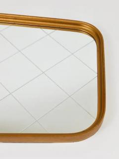 Large Mid Century Golden Wall Mirror with Faceted Check Pattern Austria 1950s - 4062539